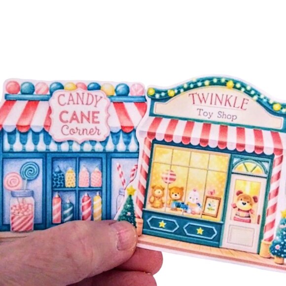 Set Of 10 Large Sugarhouse Christmas Shops Fussy Cuts For Crafts, Cardmaking Etc - Picture 2 of 5